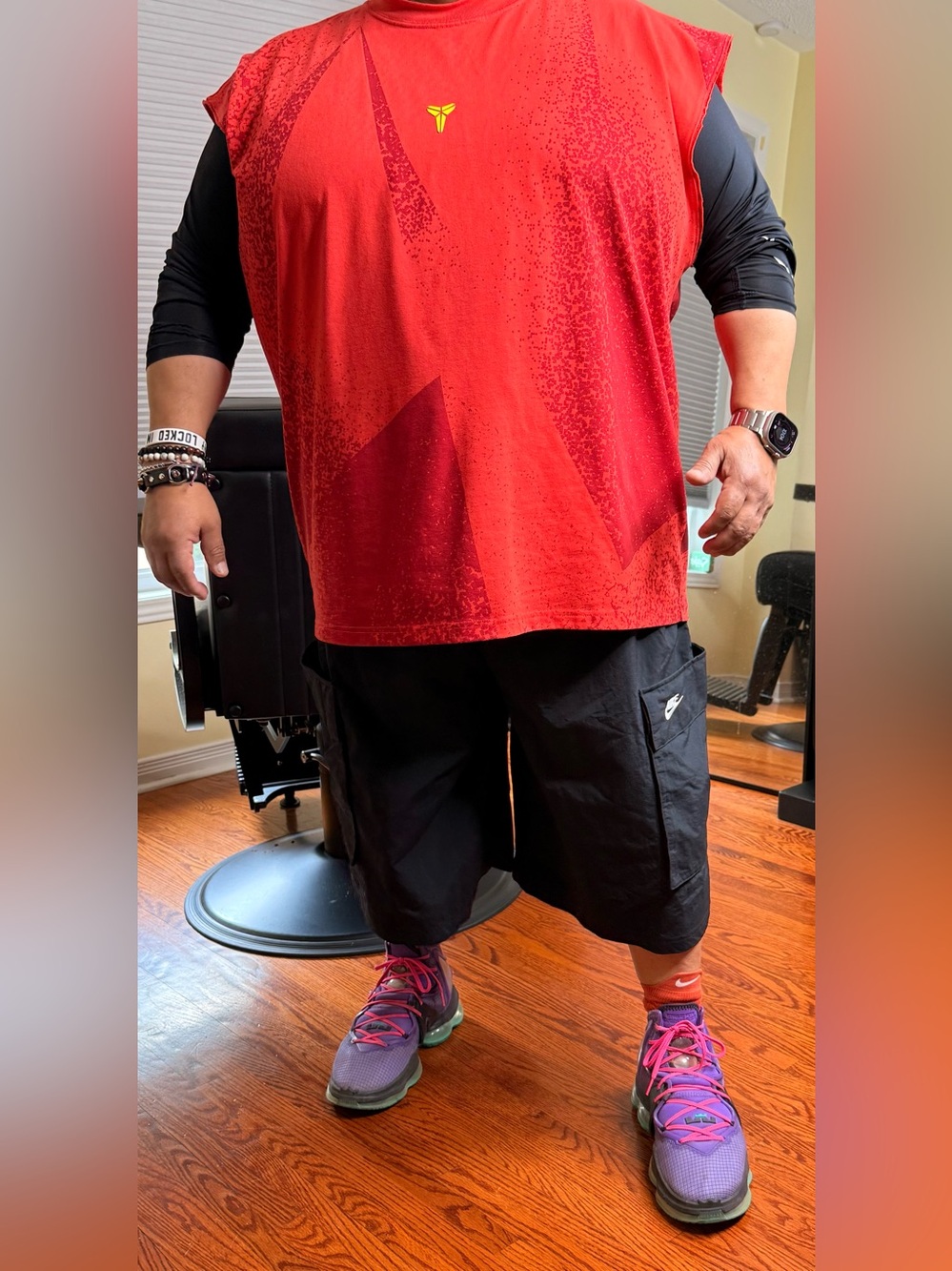 Gorgeous Nike Black Cargo Shorts with Oversized Utility Pockets!!!